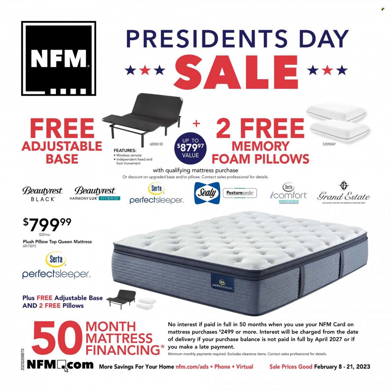 Nebraska Furniture Mart (IA, KS, NE, TX) Weekly Ad Flyer Specials February 8 to February 21, 2023
