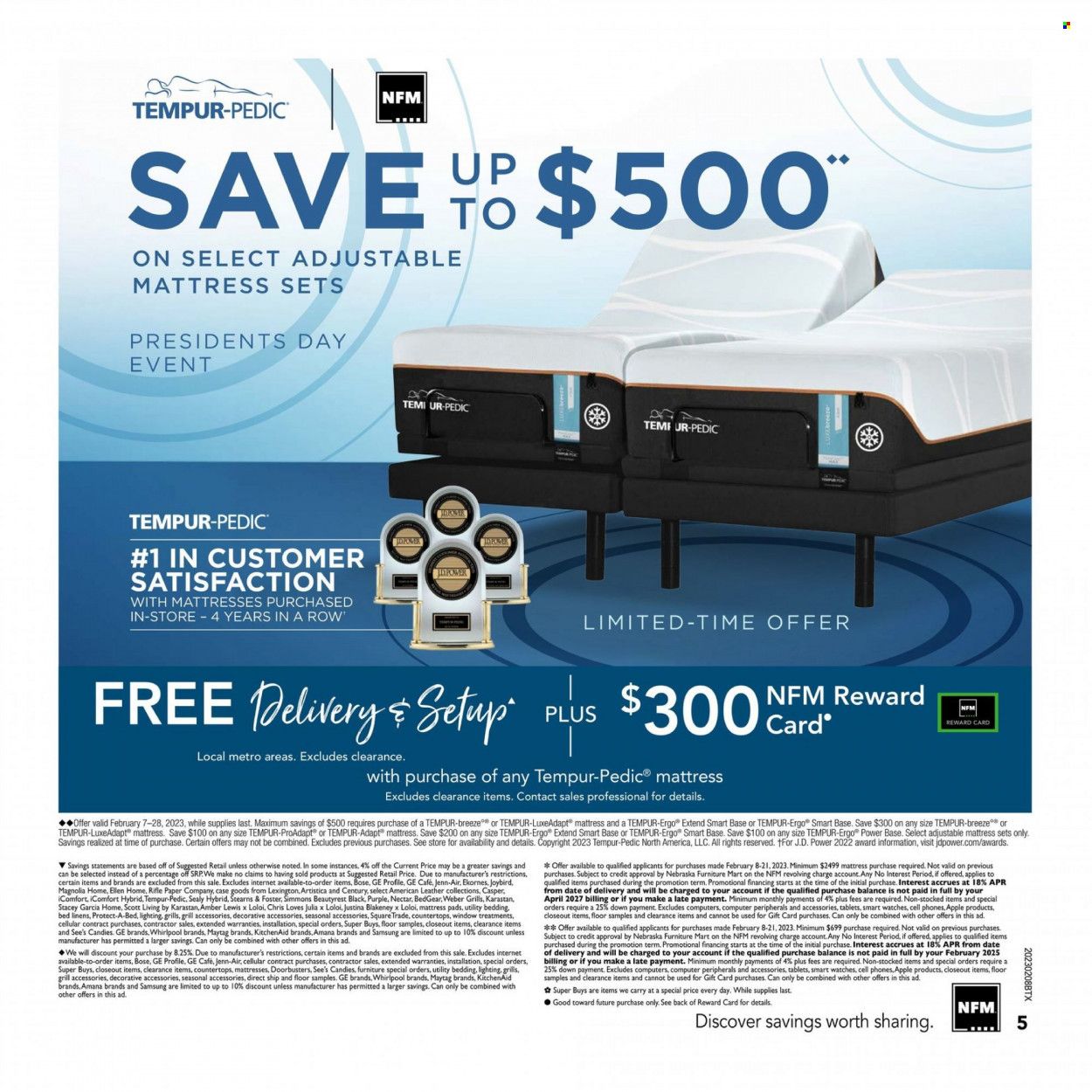 Nebraska Furniture Mart (IA, KS, NE, TX) Weekly Ad Flyer Specials February 8 to February 21, 2023