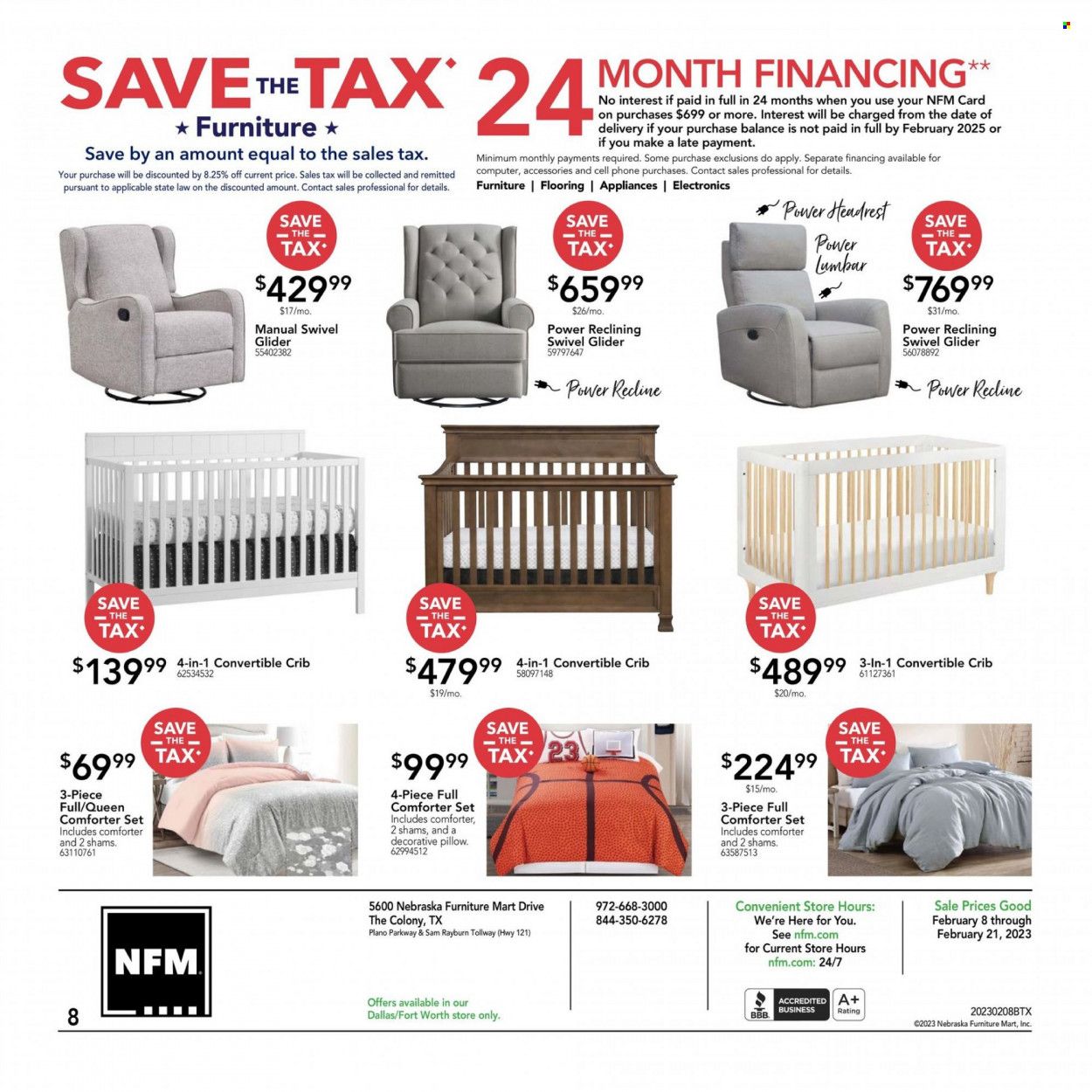 Nebraska Furniture Mart (IA, KS, NE, TX) Weekly Ad Flyer Specials February 8 to February 21, 2023