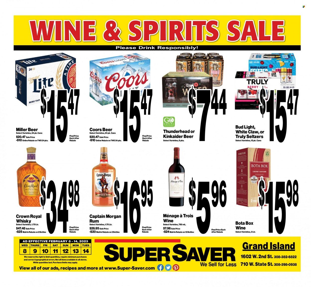 Super Saver Weekly Ad Flyer Specials February 8 to February 14, 2023