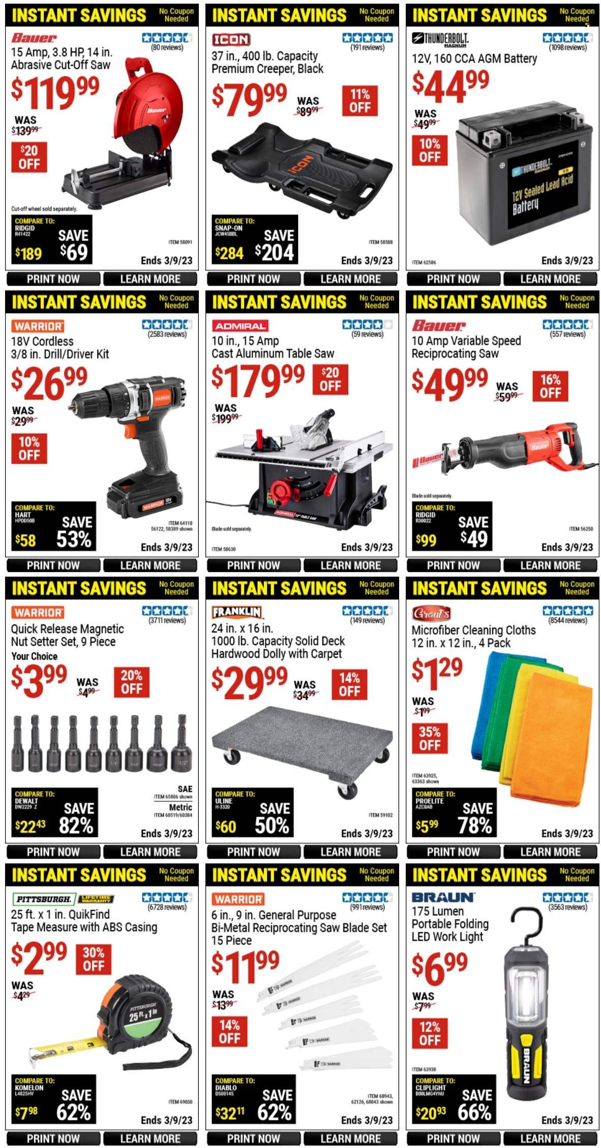 Harbor Freight Weekly Ad Flyer Specials February 10 to March 9, 2023