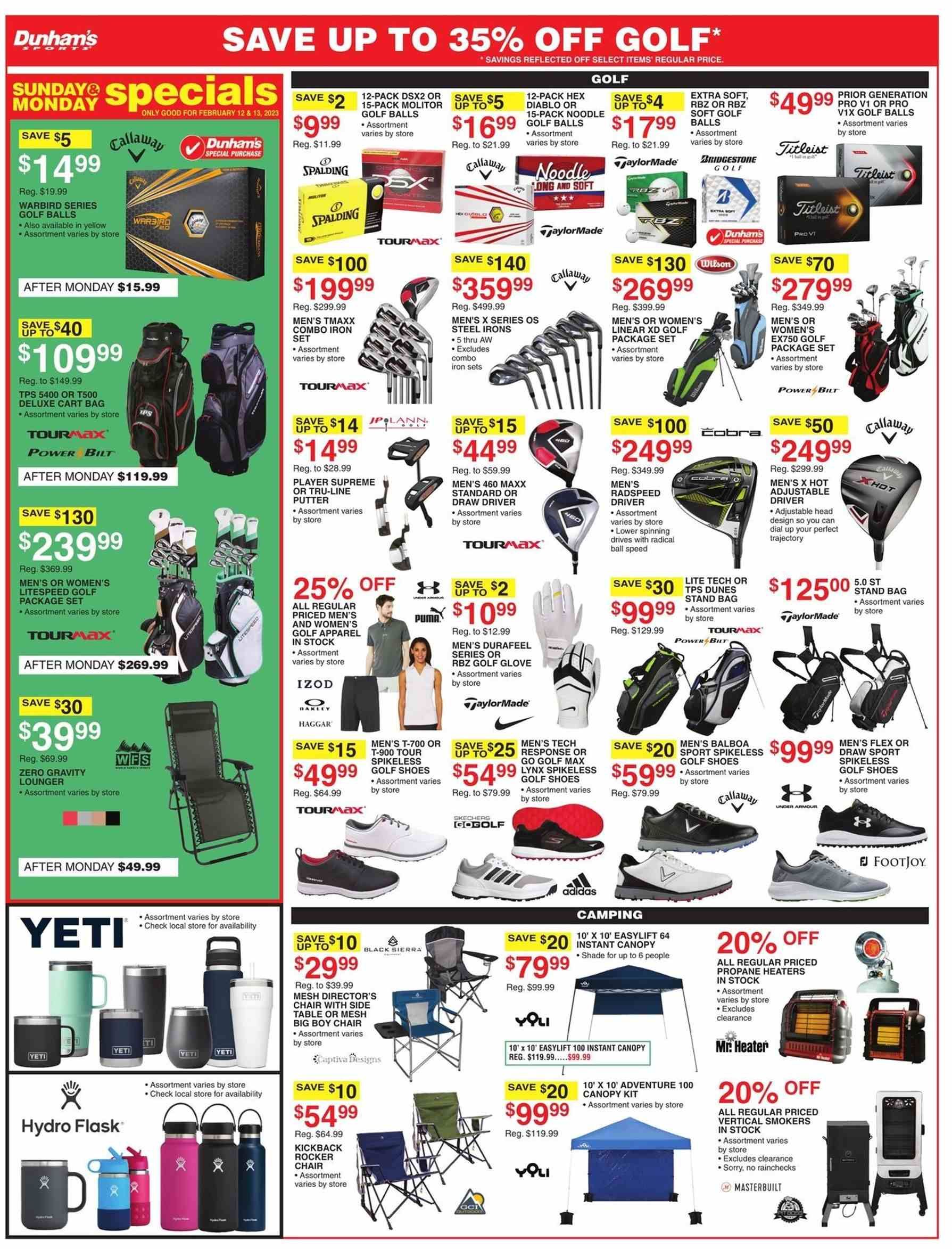 Dunham's Sports Weekly Ad Flyer Specials February 11 to February 16, 2023