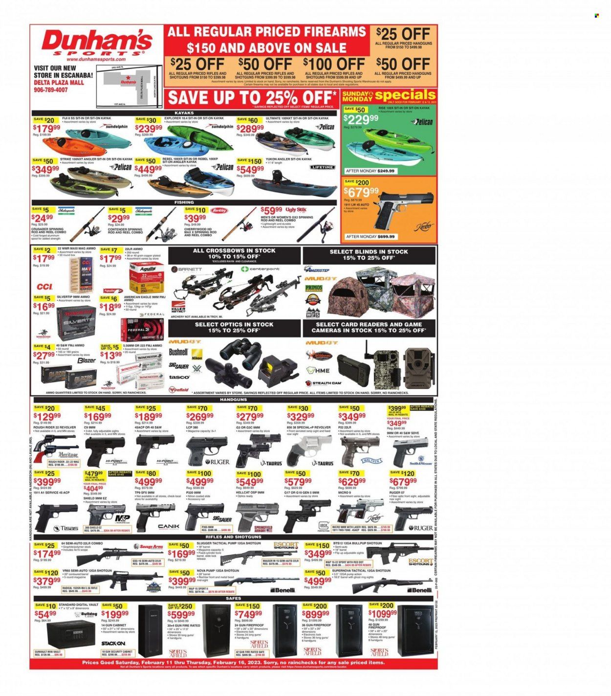 Dunham's Sports (MI) Weekly Ad Flyer Specials February 11 to February 16, 2023
