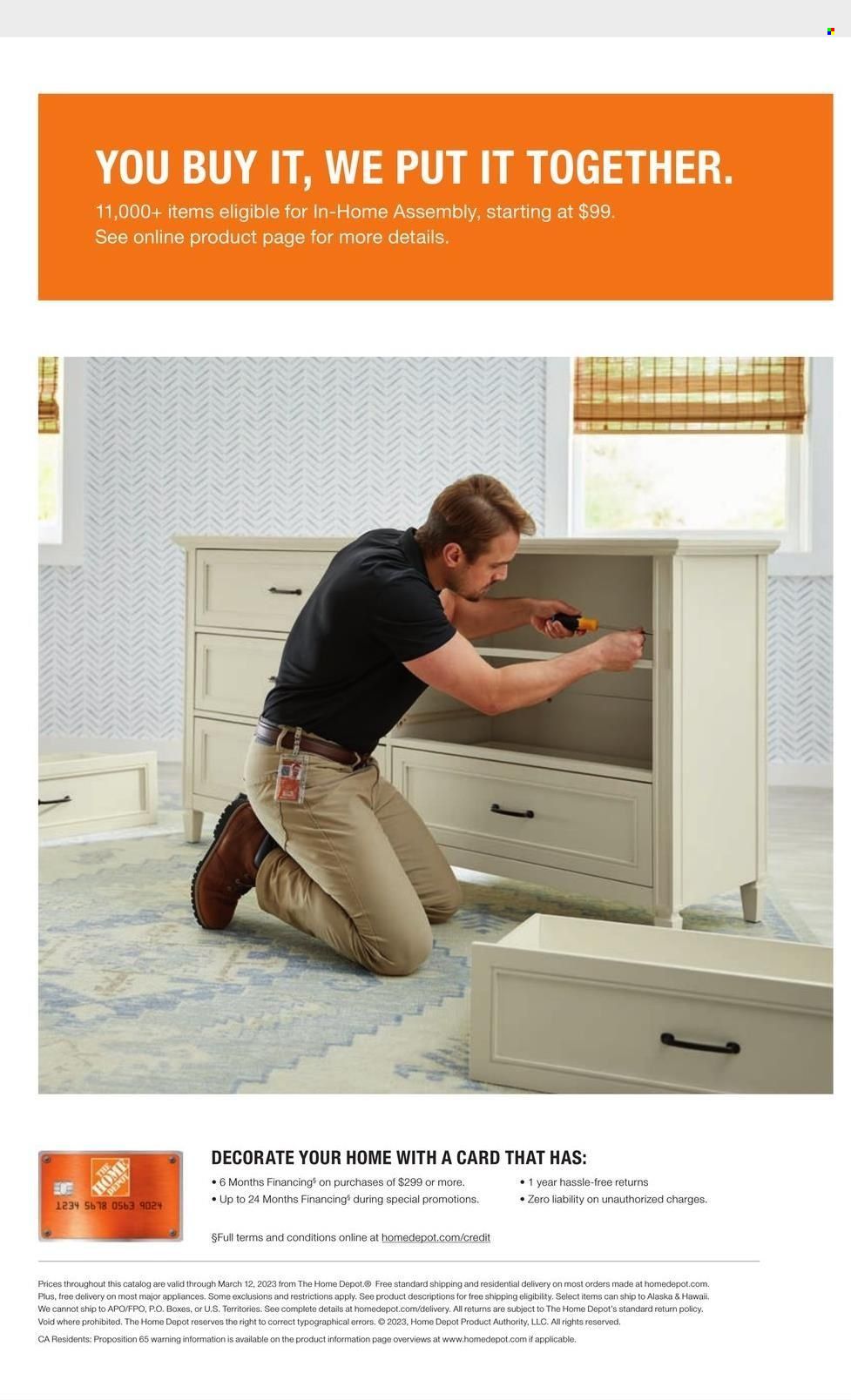 The Home Depot Weekly Ad Flyer Specials February 13 to March 12, 2023