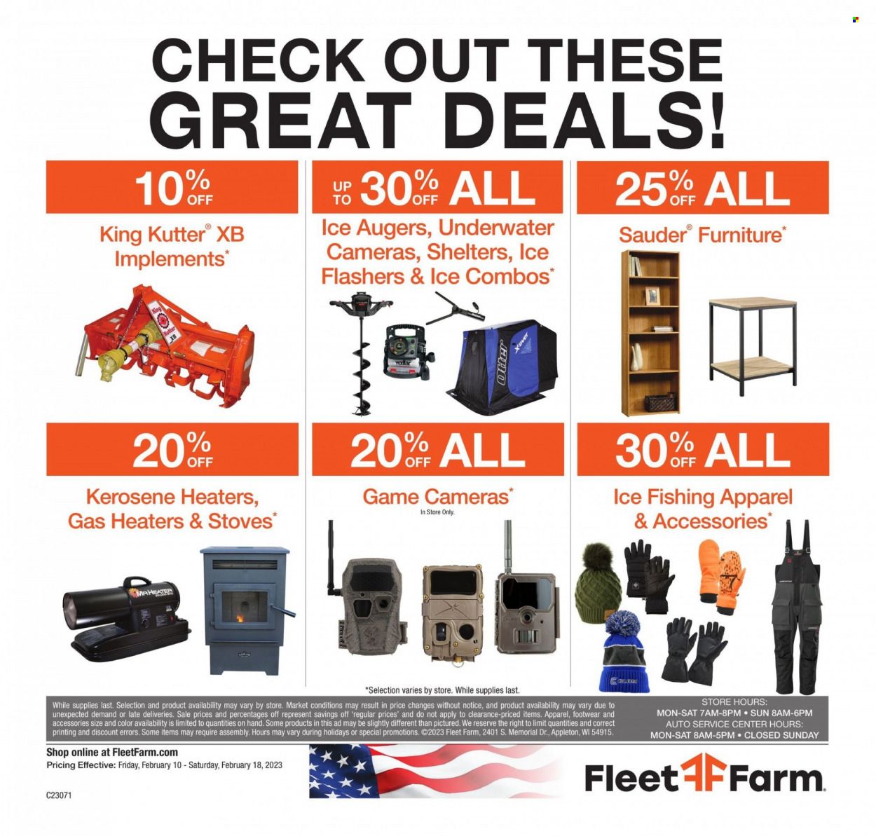 Fleet Farm (IA, MN, ND, WI) Weekly Ad Flyer Specials February 10 to February 18, 2023