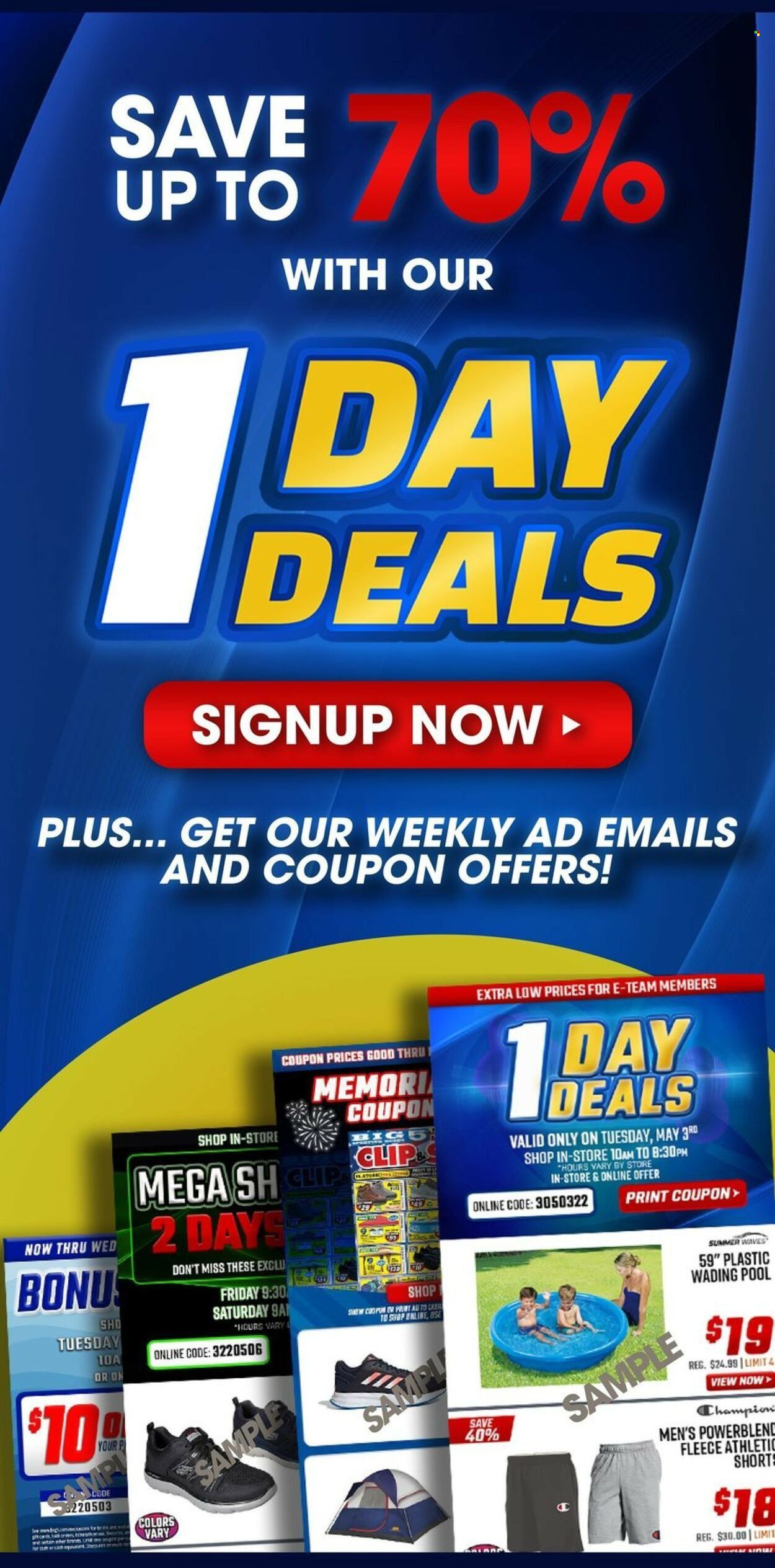 Big 5 (AZ, CA, CO, ID, NM, OR, UT, WA) Weekly Ad Flyer Specials February 10 to February 16, 2023