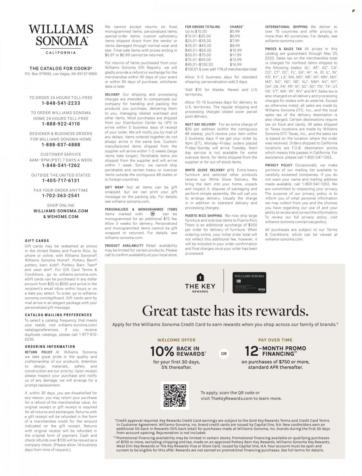 Williams-Sonoma Promotions & Flyer Specials May 2023