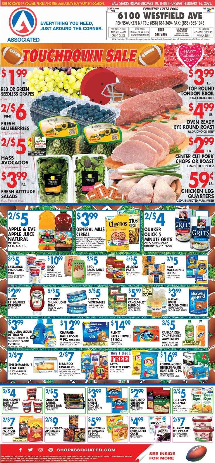 Associated Supermarkets (NY) Weekly Ad Flyer Specials February 10 to February 16, 2023