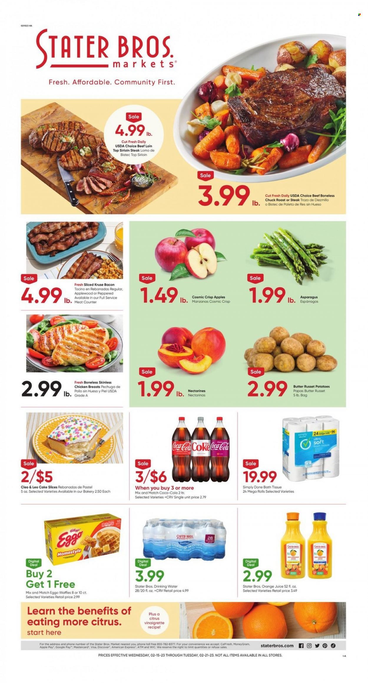 Stater Bros. (CA) Weekly Ad Flyer Specials February 15 to February 21, 2023