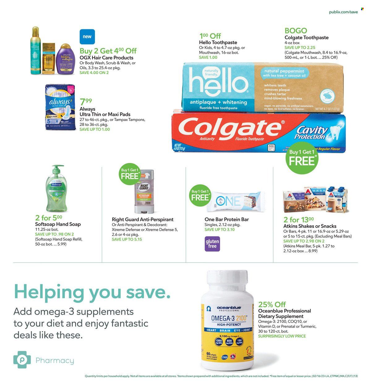 Publix (AL, FL, GA, NC, SC, TN) Weekly Ad Flyer Specials February 16 to February 22, 2023