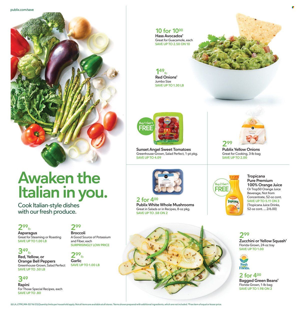 Publix (AL, FL, GA, NC, SC, TN) Weekly Ad Flyer Specials February 16 to February 22, 2023