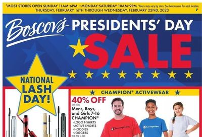 Boscov's (CT, DE, MD, NJ, NY, PA) Weekly Ad Flyer Specials February 16 to February 22, 2023
