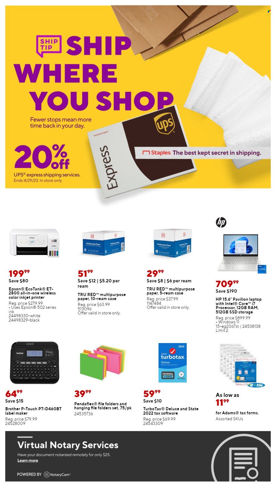 Staples Weekly Ad Flyer Specials February 19 to February 25, 2023