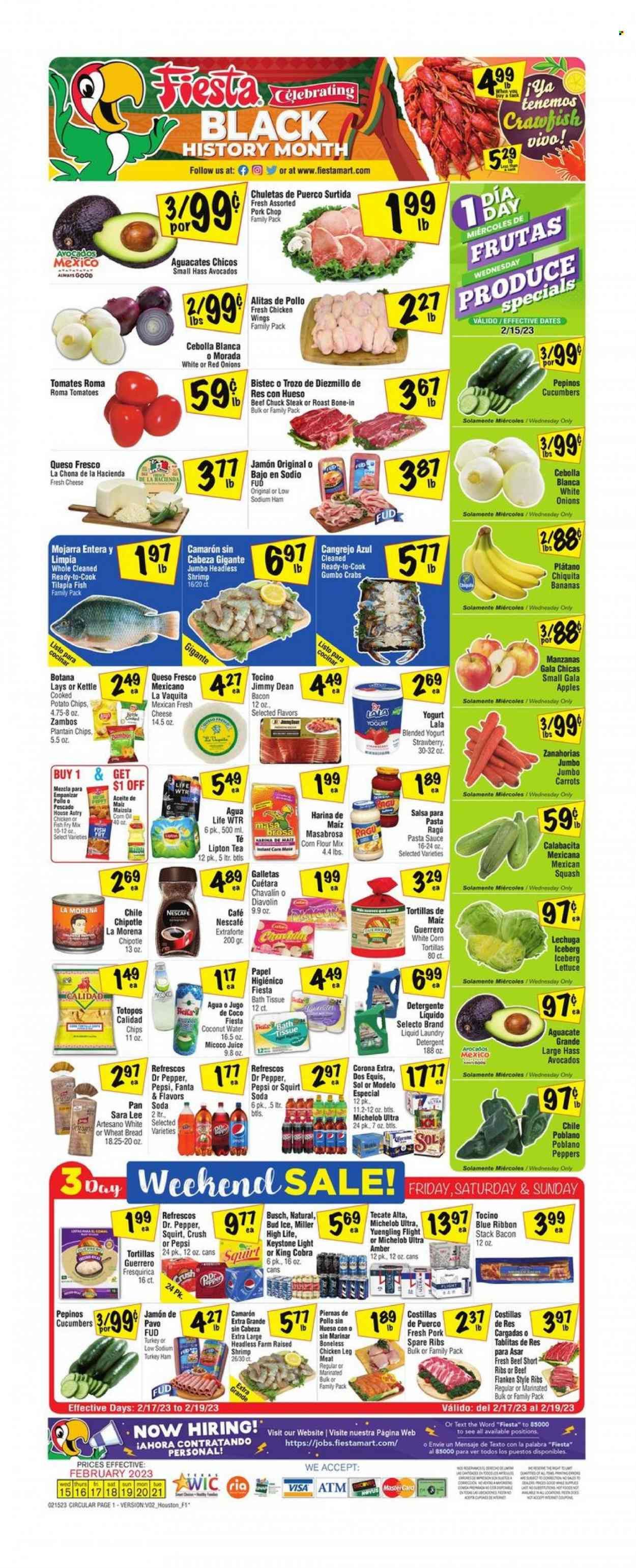 Fiesta Mart (TX) Weekly Ad Flyer Specials February 15 to February 21, 2023