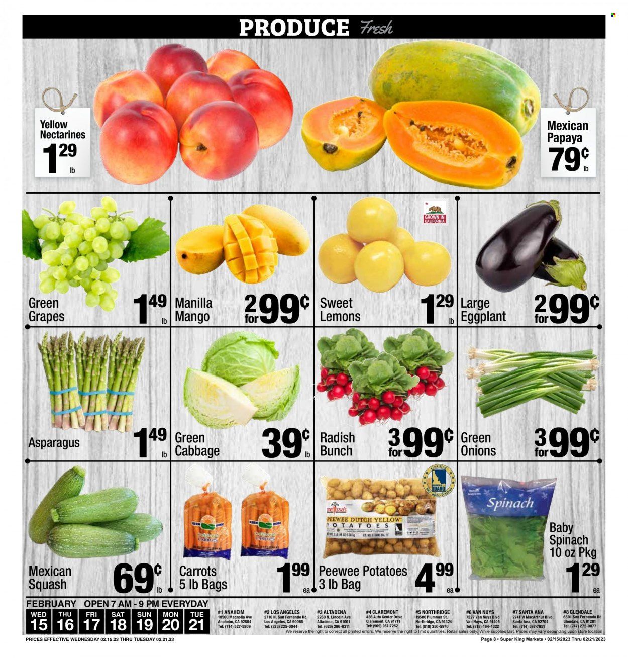 Super King Markets (CA) Weekly Ad Flyer Specials February 15 to February 21, 2023
