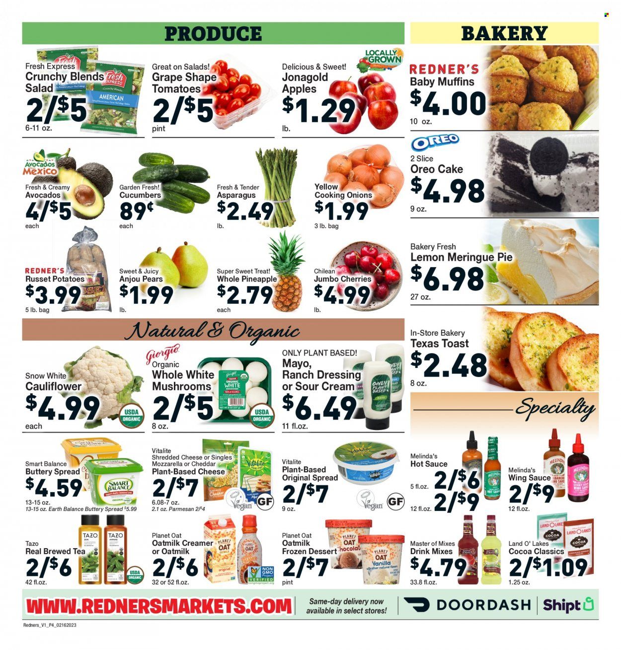 Redner's Markets (DE, MD, PA) Weekly Ad Flyer Specials February 16 to February 22, 2023