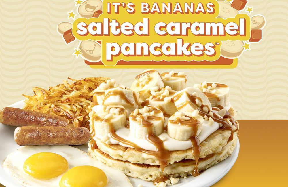 Denny’s Flips Out with their Brand New It's Bananas! Salted Caramel Pancake Breakfast Denny’s Flips Out with their Brand New It's Bananas! Salted Caramel Pancake Breakfast