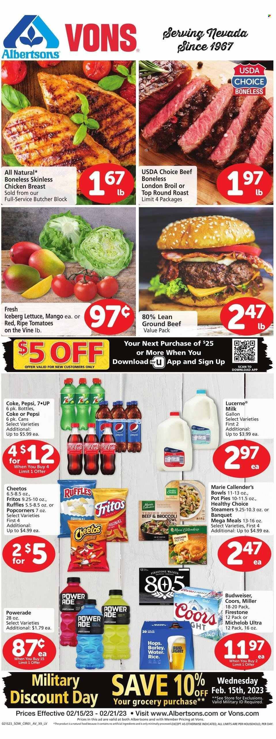Vons (NV) Weekly Ad Flyer Specials February 15 to February 21, 2023