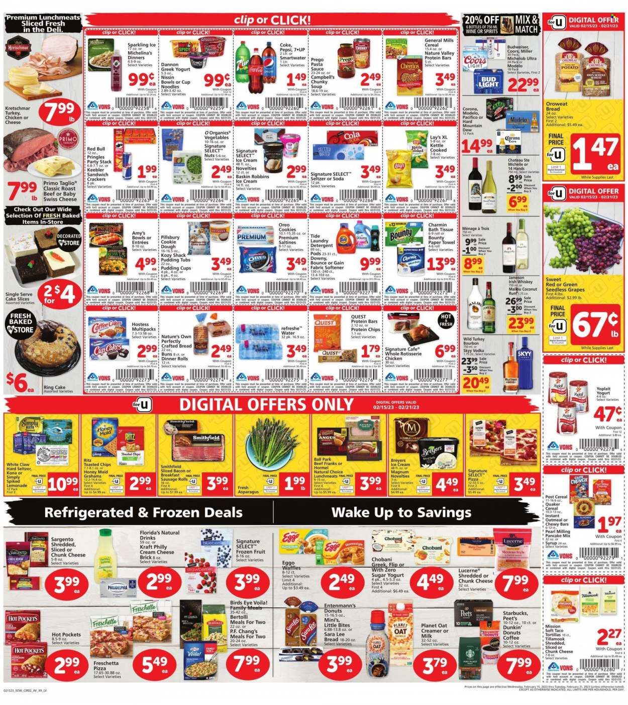 Vons (NV) Weekly Ad Flyer Specials February 15 to February 21, 2023