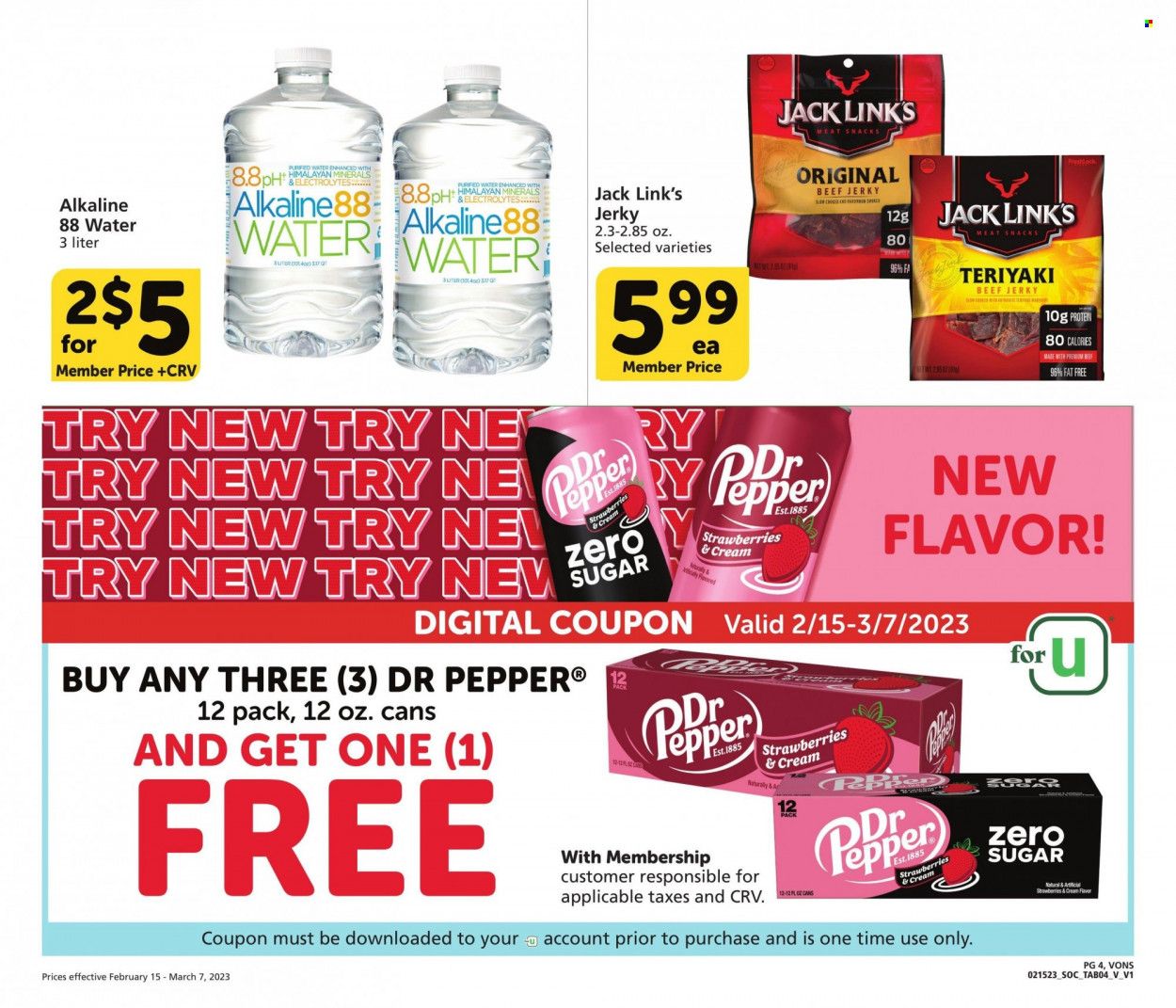 Vons (CA) Weekly Ad Flyer Specials February 15 to March 7, 2023