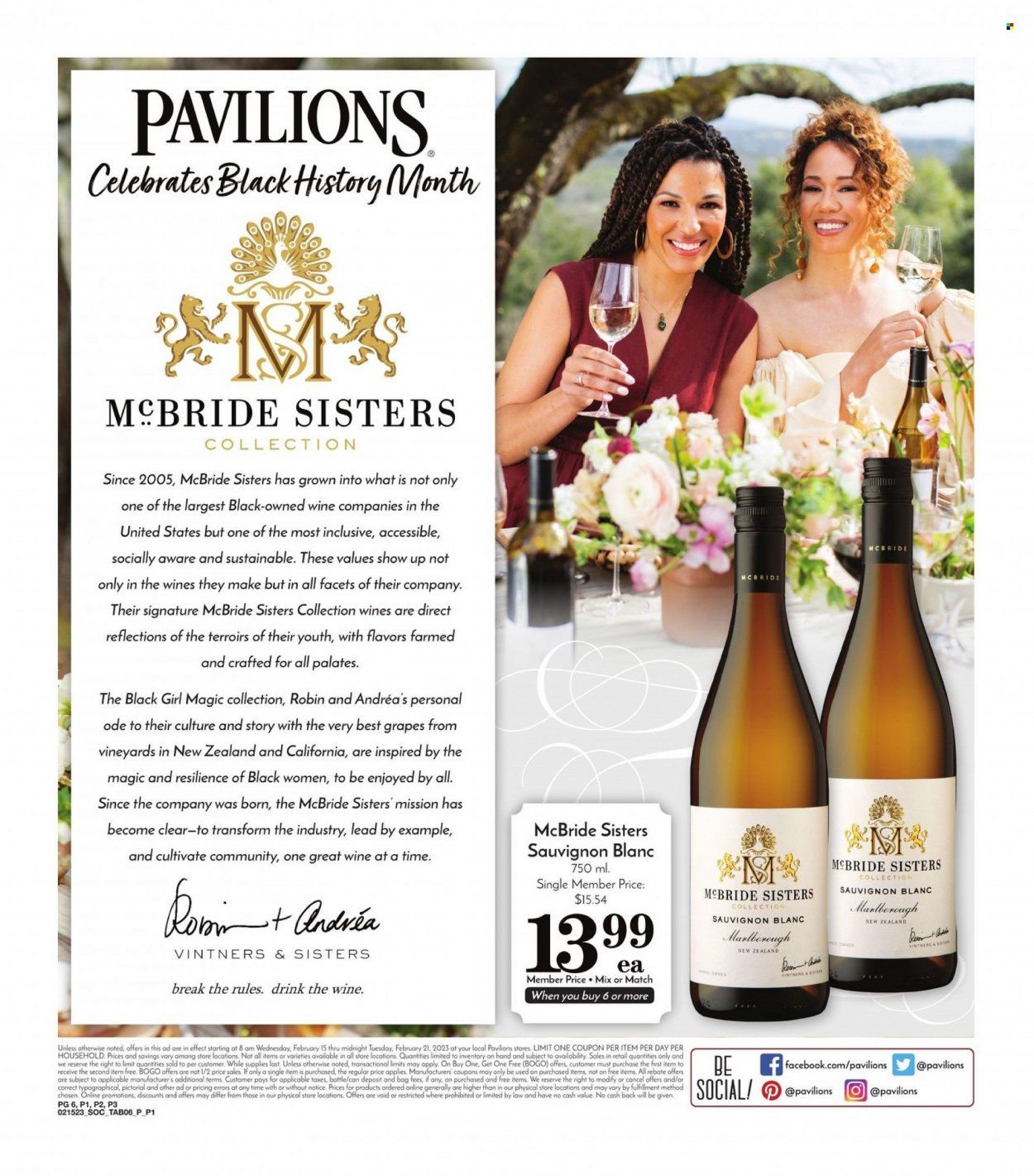 Pavilions (CA) Weekly Ad Flyer Specials February 15 to February 21, 2023