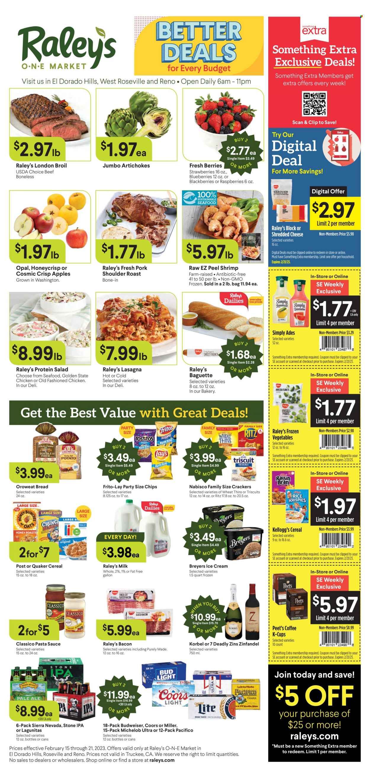 Raley's (CA, NV) Weekly Ad Flyer Specials February 15 to February 21, 2023