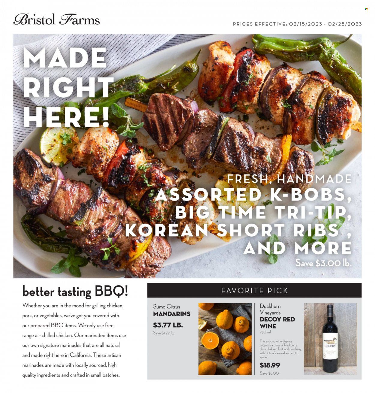 Bristol Farms (CA) Weekly Ad Flyer Specials February 15 to February 28, 2023