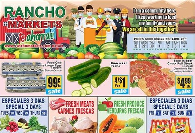 Rancho Markets Weekly Ad & Flyer April 28 to May 4