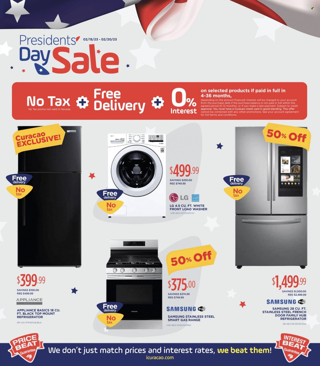 Curacao (AZ, CA, NV) Weekly Ad Flyer Specials February 15 to February 20, 2023