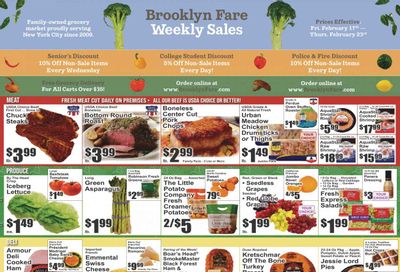 Brooklyn Fare (NY) Weekly Ad Flyer Specials February 17 to February 23, 2023