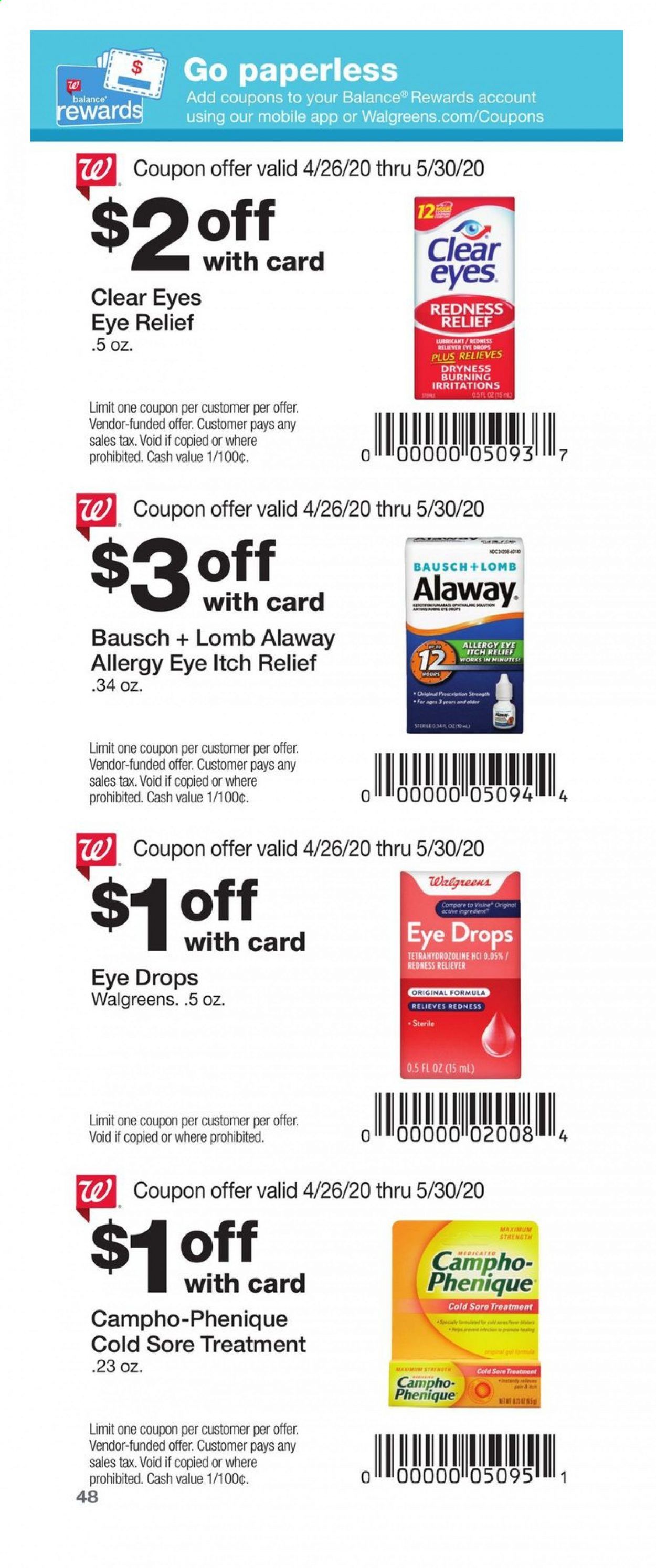 Walgreens Weekly Ad & Flyer April 26 to May 30