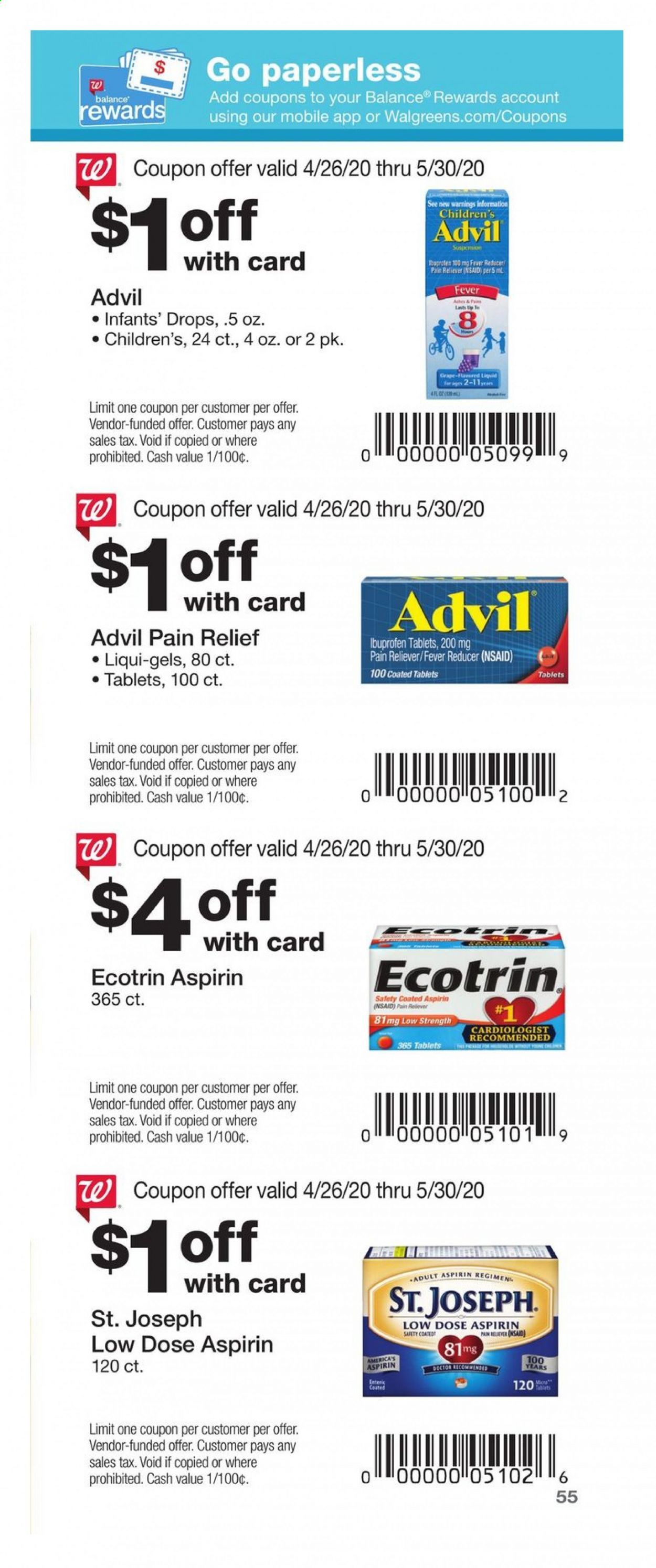 Walgreens Weekly Ad & Flyer April 26 to May 30