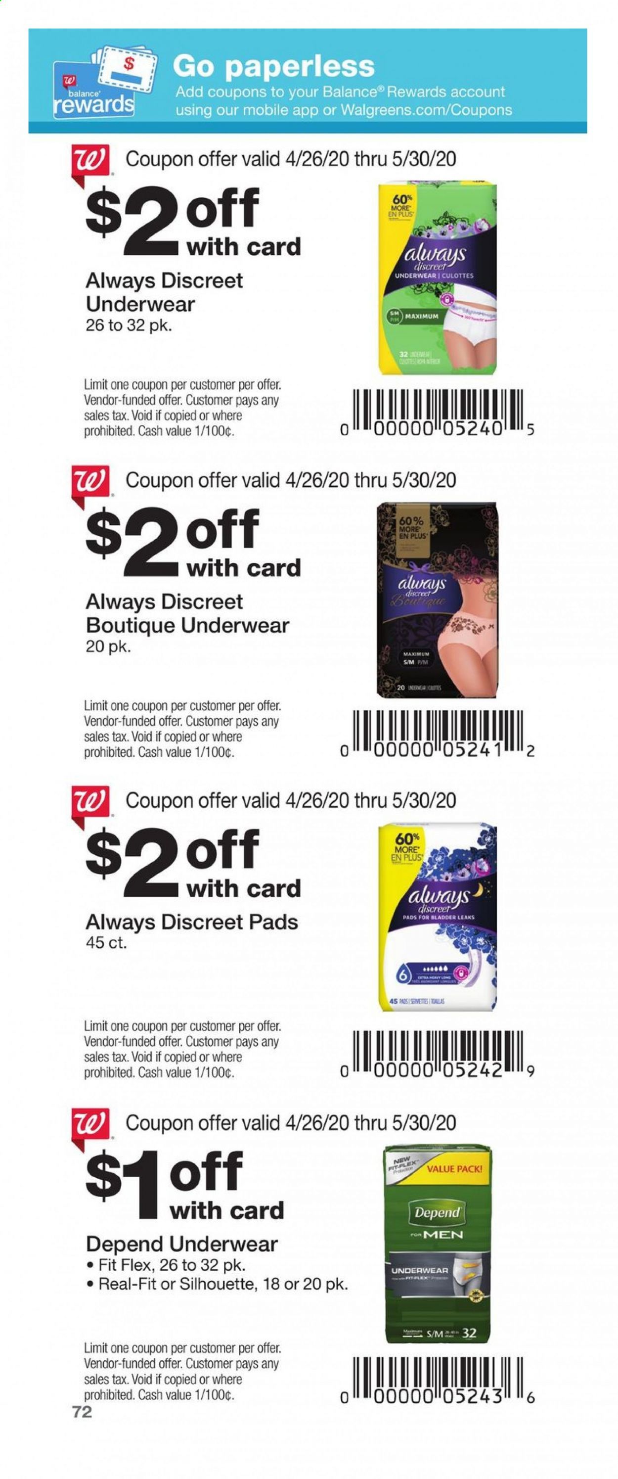 Walgreens Weekly Ad & Flyer April 26 to May 30