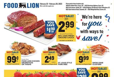 Food Lion (SC) Weekly Ad Flyer Specials February 22 to February 28, 2023