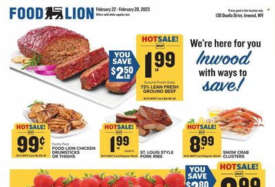 Food Lion (WV) Weekly Ad Flyer Specials February 22 to February 28, 2023
