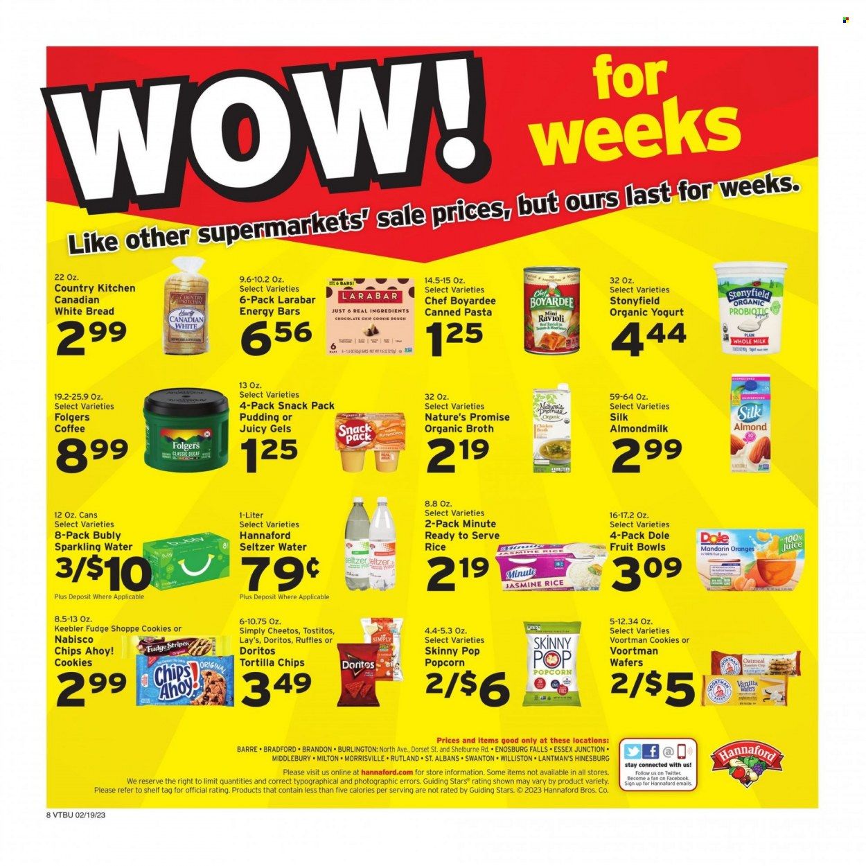Hannaford (VT) Weekly Ad Flyer Specials February 19 to February 25, 2023
