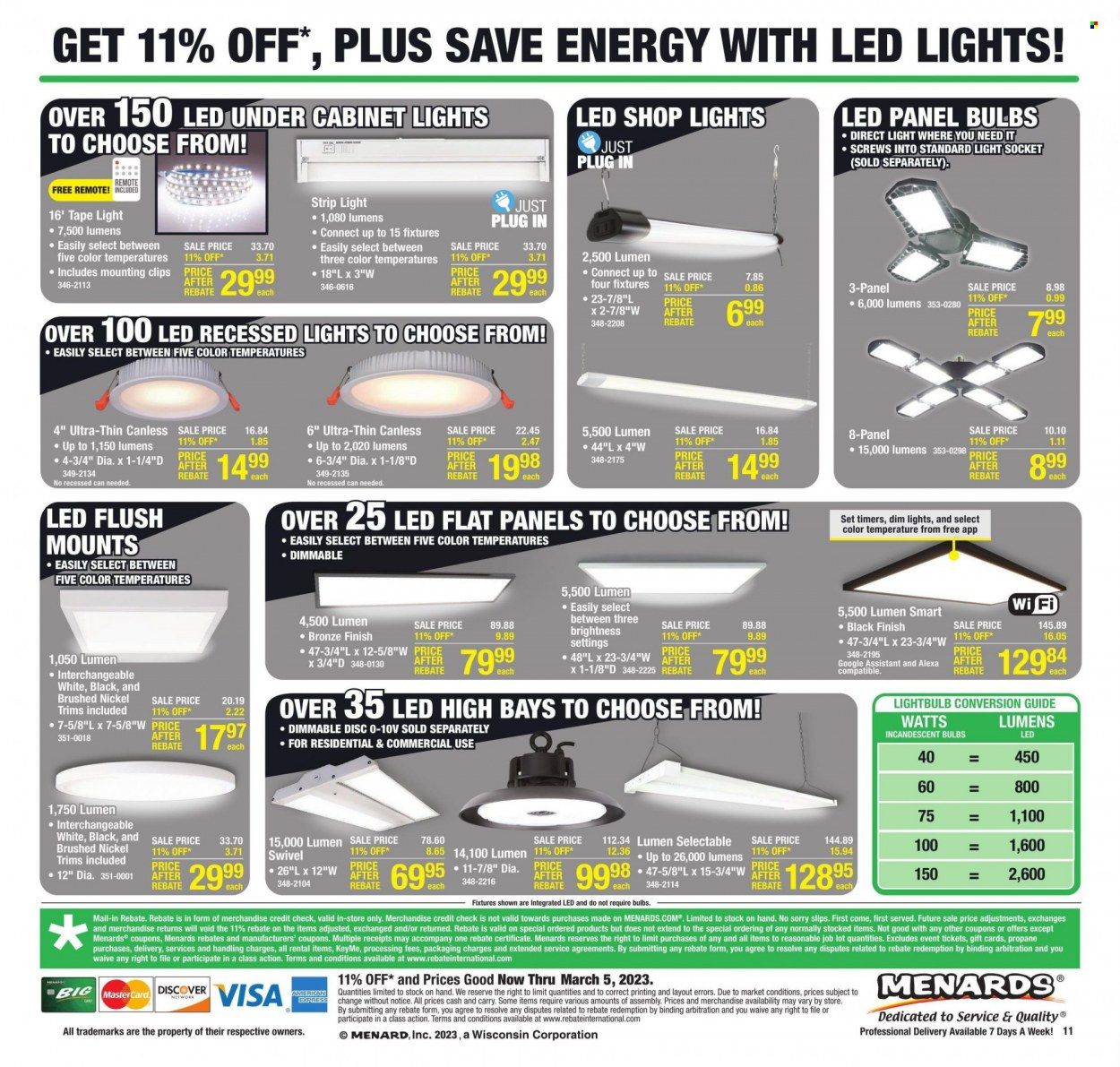 Menards (IL, WI) Weekly Ad Flyer Specials February 23 to March 5, 2023