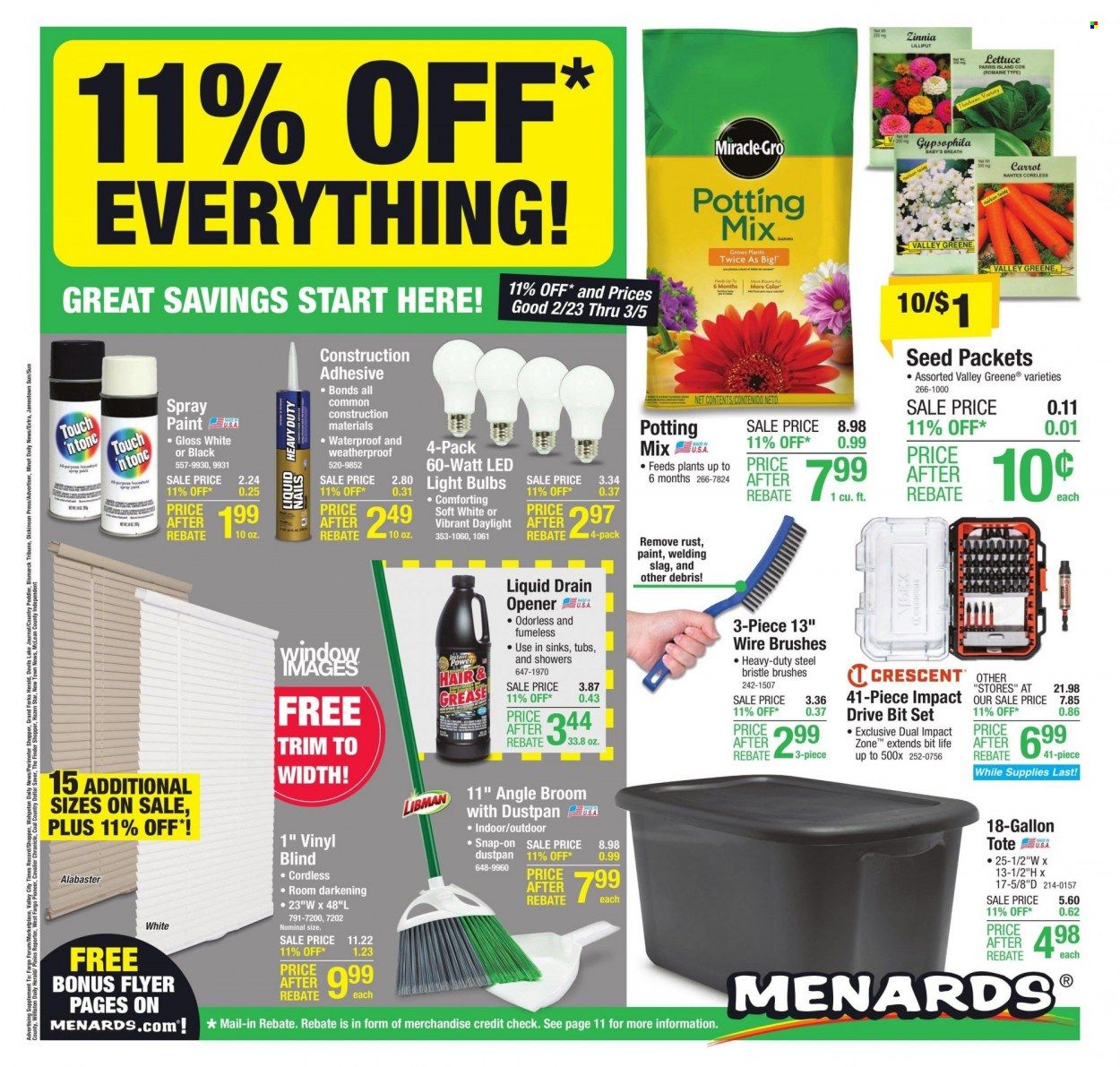 Menards (ND) Weekly Ad Flyer Specials February 23 to March 5, 2023