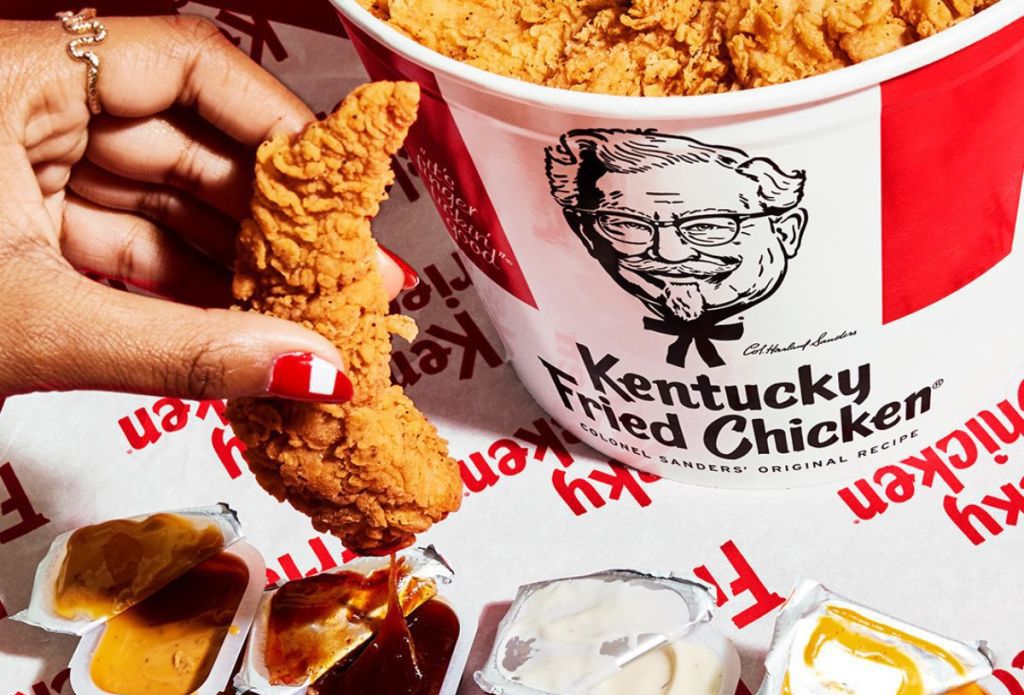 Save with a $10 8 Piece Bucket or 8 Piece Tenders Box at Kentucky Fried Chicken for a Limited Time Save with a $10 8 Piece Bucket or 8 Piece Tenders Box at Kentucky Fried Chicken for a Limited Time