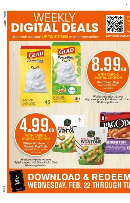 Mariano’s (IL) Weekly Ad Flyer Specials February 22 to February 28, 2023