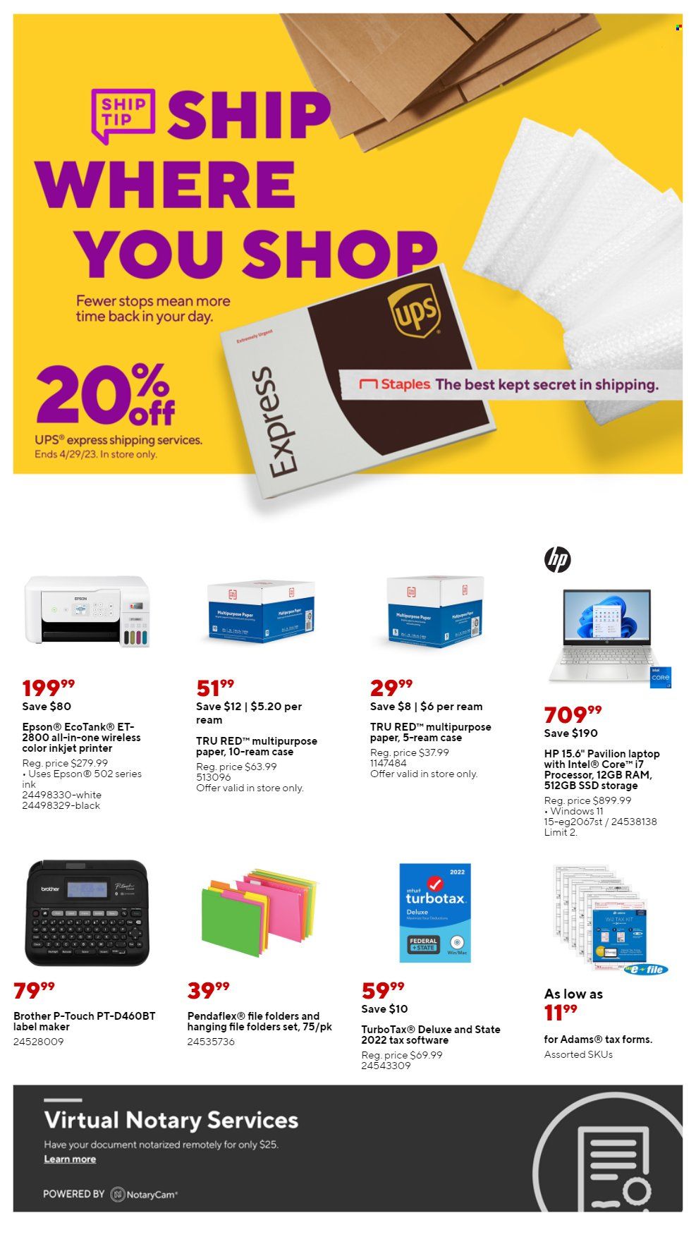 Staples Weekly Ad Flyer Specials February 26 to March 4, 2023