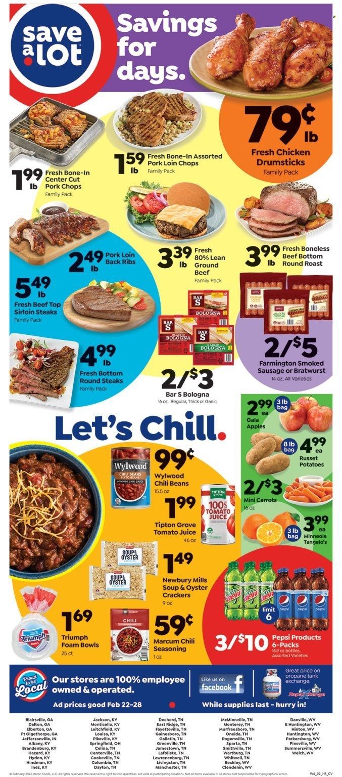 Save a Lot (GA, KY, TN, WV) Weekly Ad Flyer Specials February 22 to February 28, 2023