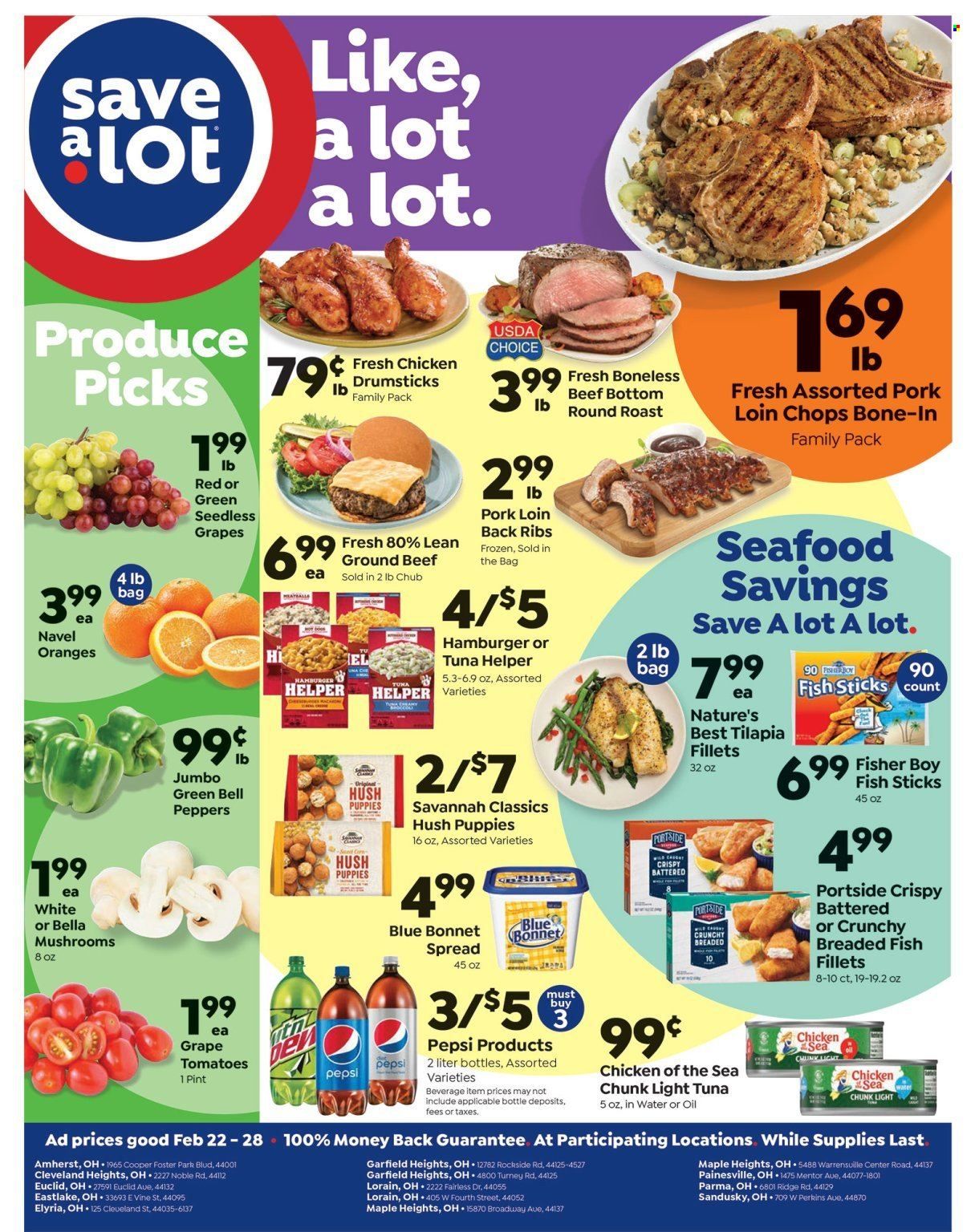 Save a Lot (FL, IL, OH, TX, WI) Weekly Ad Flyer Specials February 22 to February 28, 2023