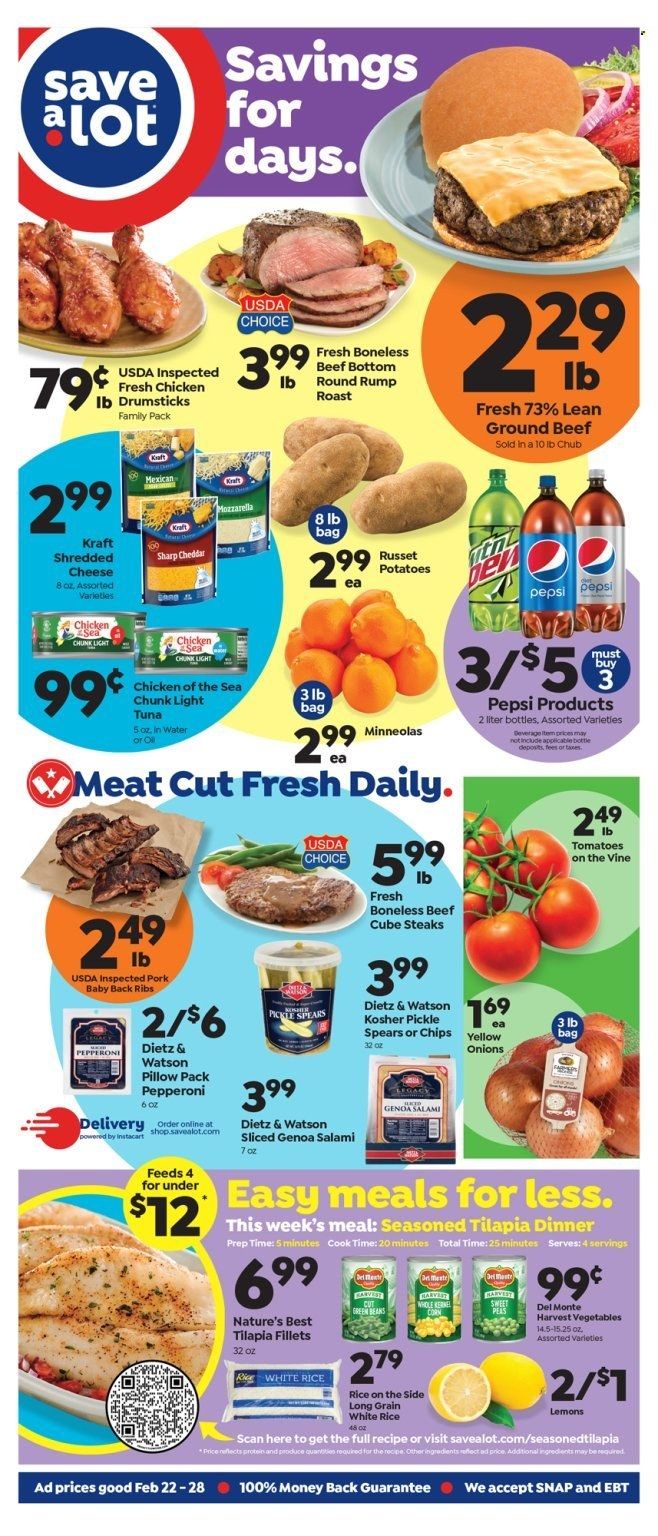 Save a Lot (IN) Weekly Ad Flyer Specials February 22 to February 28, 2023