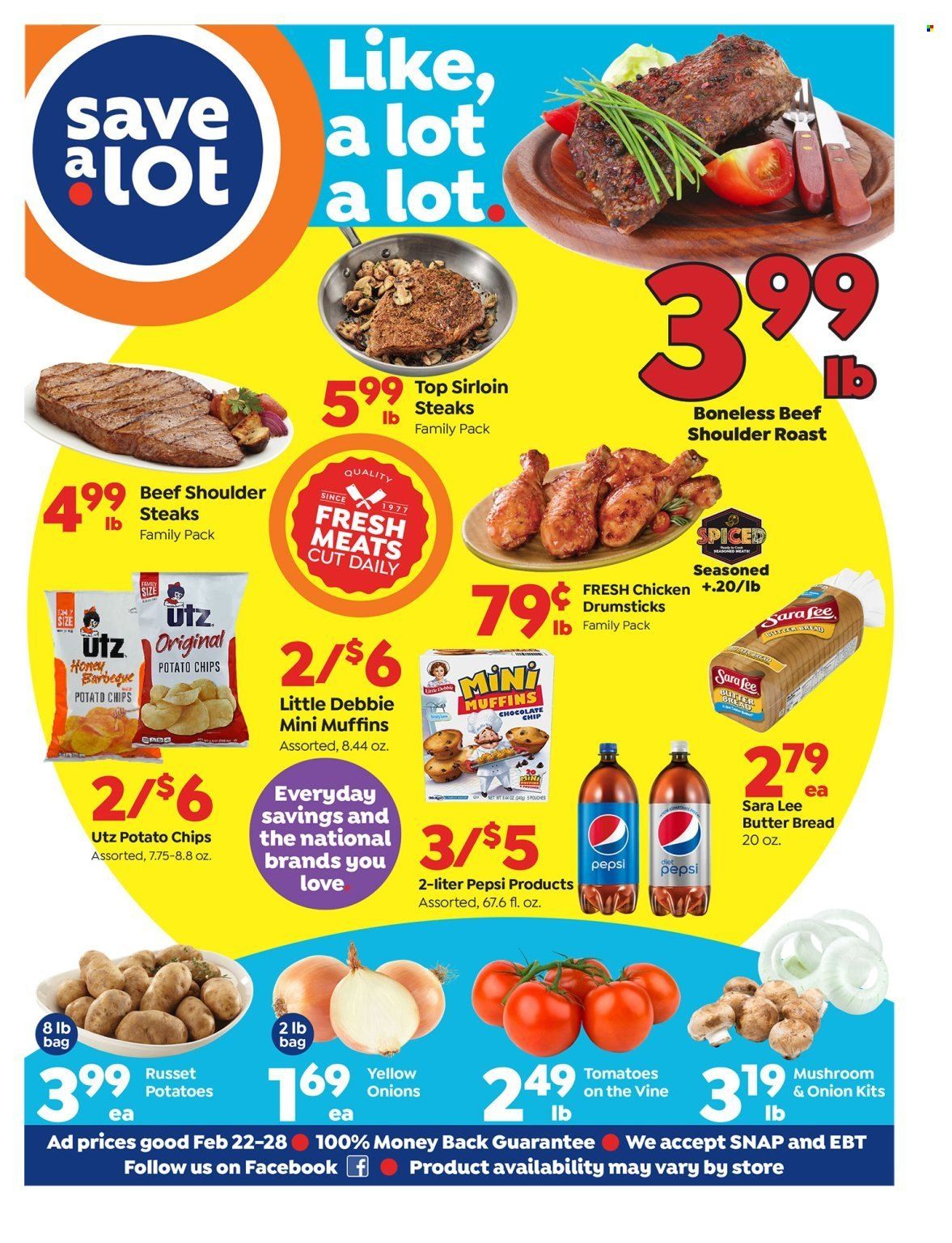 Save a Lot (KY, NC, OH) Weekly Ad Flyer Specials February 22 to February 28, 2023