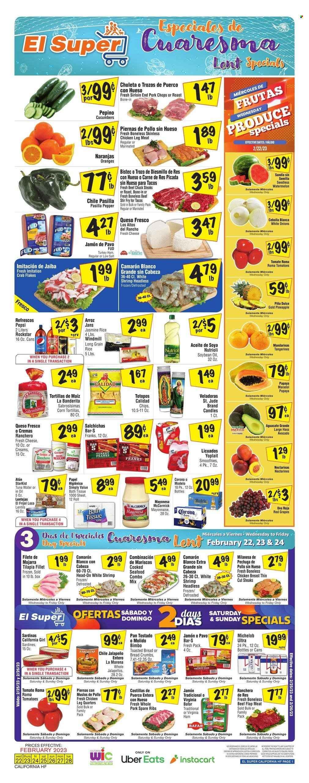 El Super (CA) Weekly Ad Flyer Specials February 22 to February 28, 2023