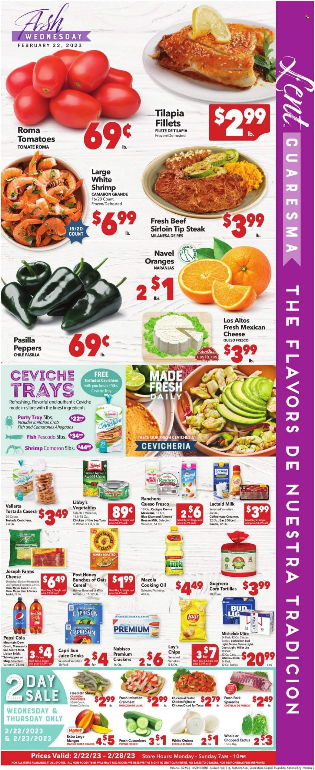 Vallarta (CA) Weekly Ad Flyer Specials February 22 to February 28, 2023