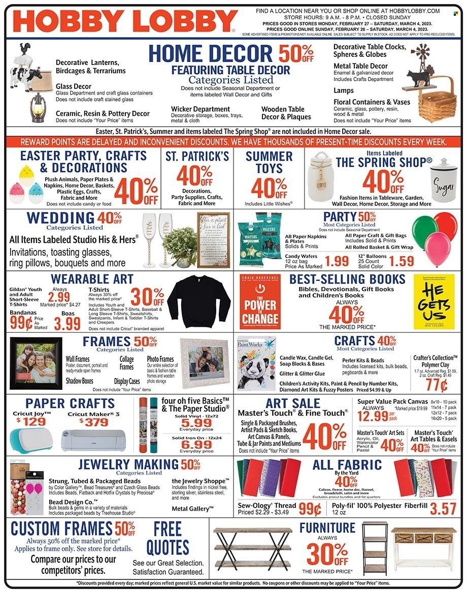 Hobby Lobby Weekly Ad Flyer Specials February 26 to March 4, 2023