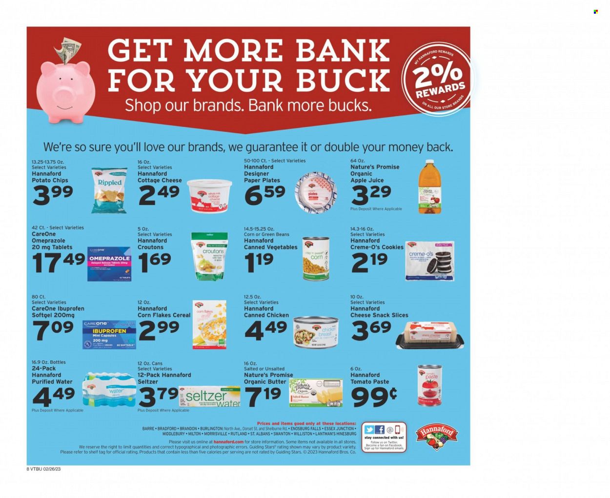 Hannaford (VT) Weekly Ad Flyer Specials February 26 to March 4, 2023