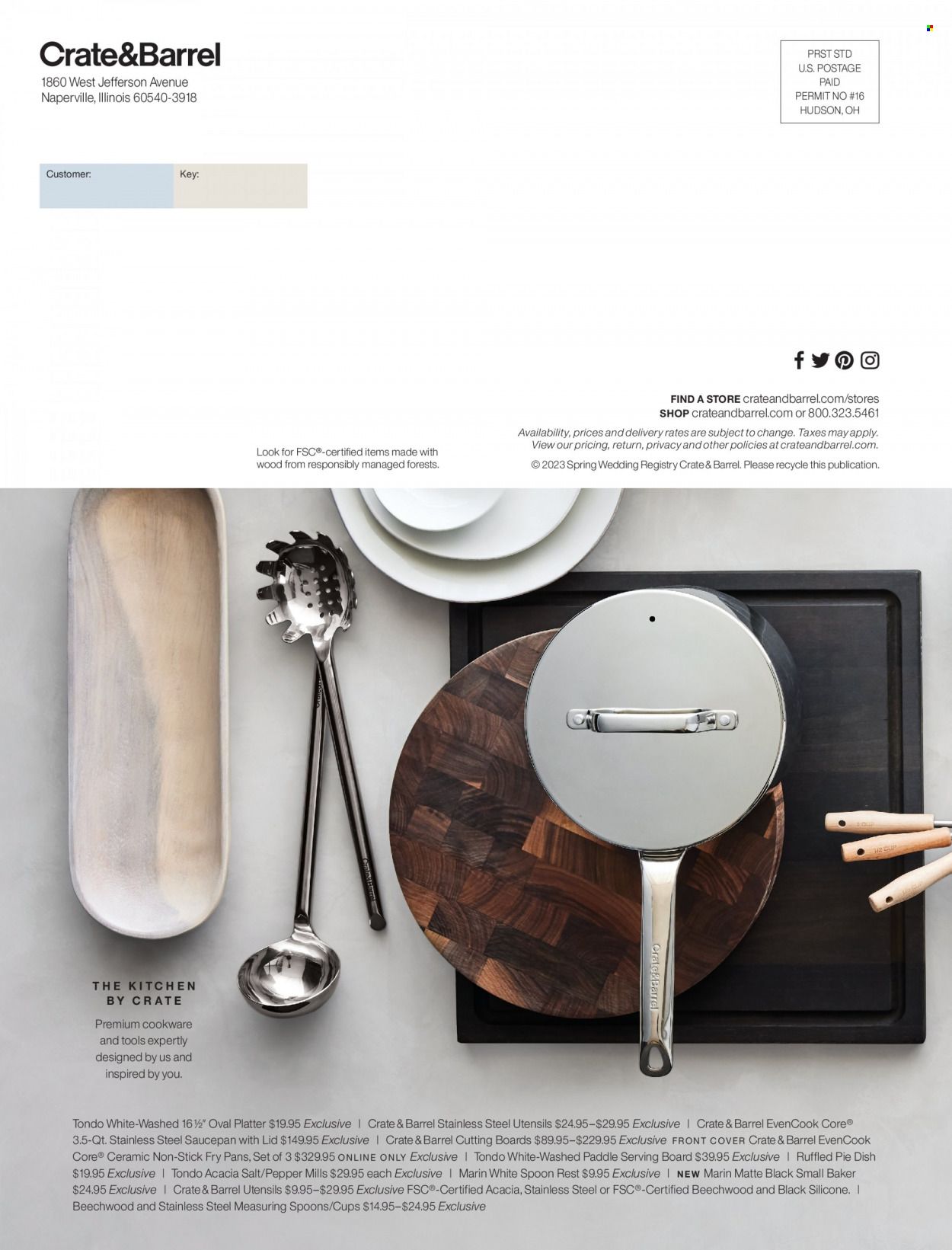 Crate & Barrel Promotions & Flyer Specials November 2023